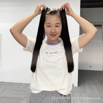 10 12 14 16 Inch Straight Indian Remy Virgin Human Hair Extensions